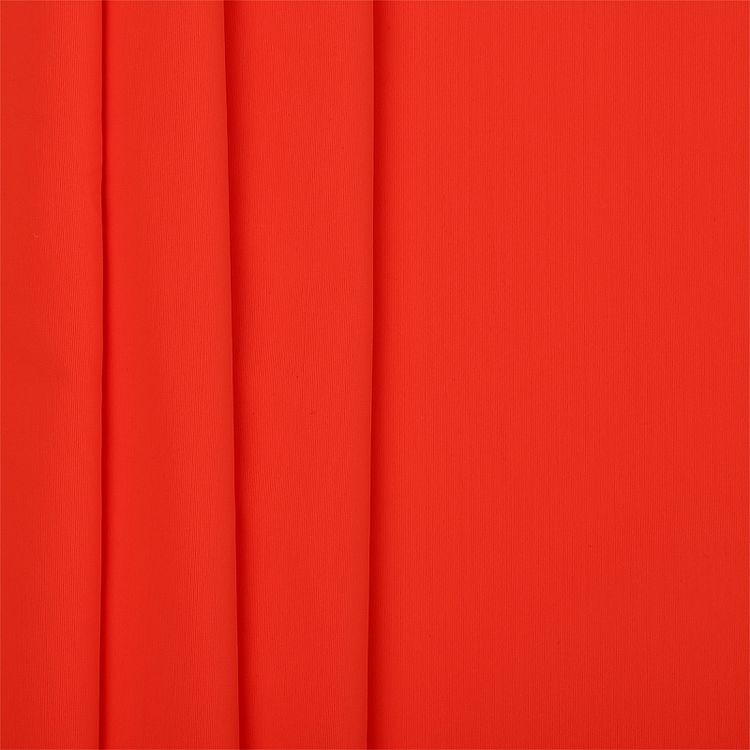 Ткань трикотажная Бифлекс матовый, 6 м, ширина 150 см, 190 г/м², цвет: 8009 оранжевый неон, TBY — картинка 2