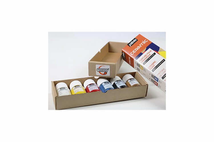 Набор красок Ceramic «Открытие» по керамике и металлу PEBEO, 6 цв., 20 мл — картинка 3