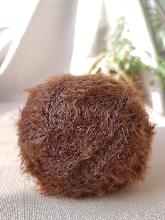 Пряжа Камтекс Хлопок травка (063), шоколад, 5 шт. по 100 г — картинка 3