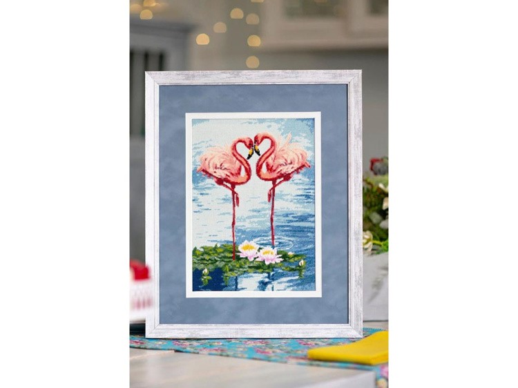 Набор для вышивания «Свидание фламинго» — картинка 5