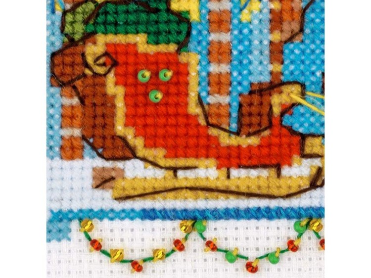 Набор для вышивания «Домик с санями» — картинка 5