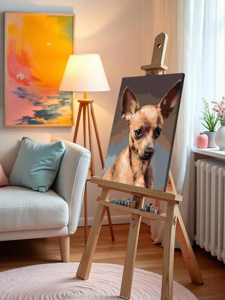 Картина по номерам «Собаки: Той терьер 40x50» — картинка 10