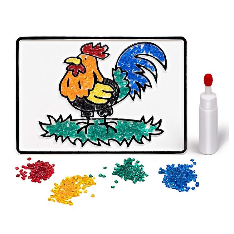 Набор для творчества «Насыпь на клей. Петух» — картинка 2