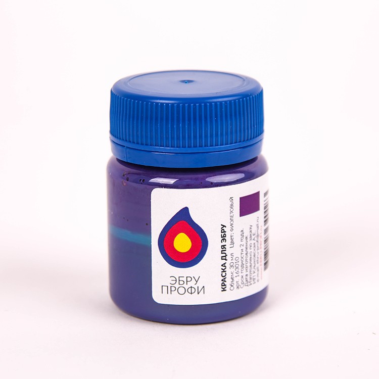 Краска для эбру фиолетовая 30 мл, Эбру-Профи
