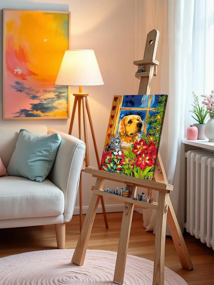 Картина по номерам «В ожидании праздника» — картинка 9