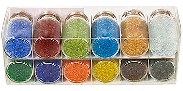 Набор бисера для рукоделия, 11/0, №1 ассорти прозрачный, Zlatka — картинка 2