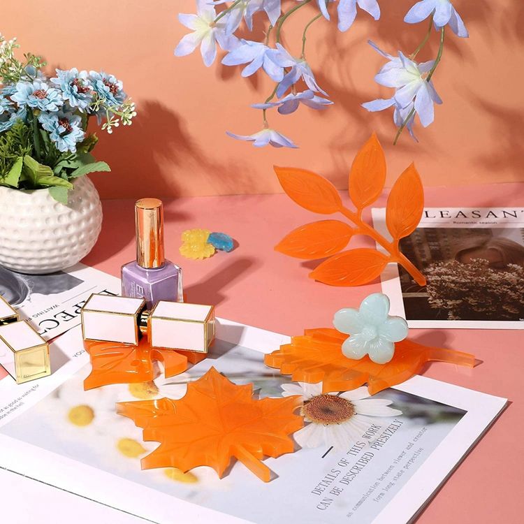 Силиконовый молд Epoxy Master кленовый лист S, 10х10 см — картинка 5