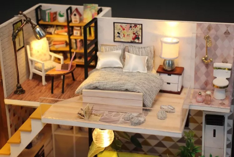 Сборная модель Румбокс. Миниатюрный Скандинавский домик — картинка 4