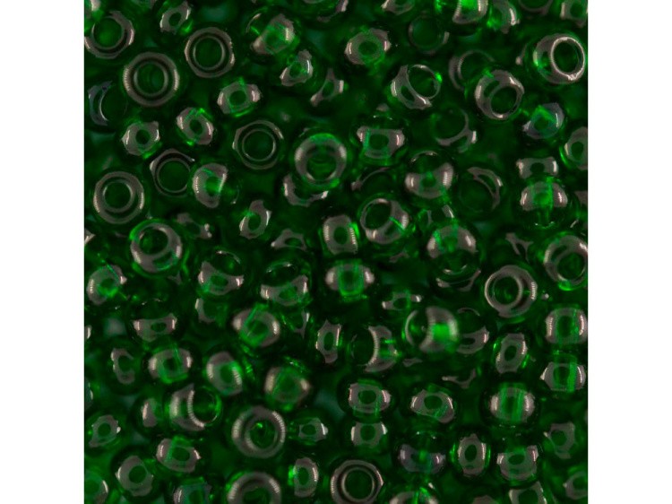 Бисер Чехия круглый 311-19001 5 мм 04/0, 50 г, цвет: 50060 зеленый