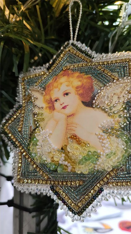 Набор для вышивания хрустальными бусинами «Ангел-2» — картинка 3