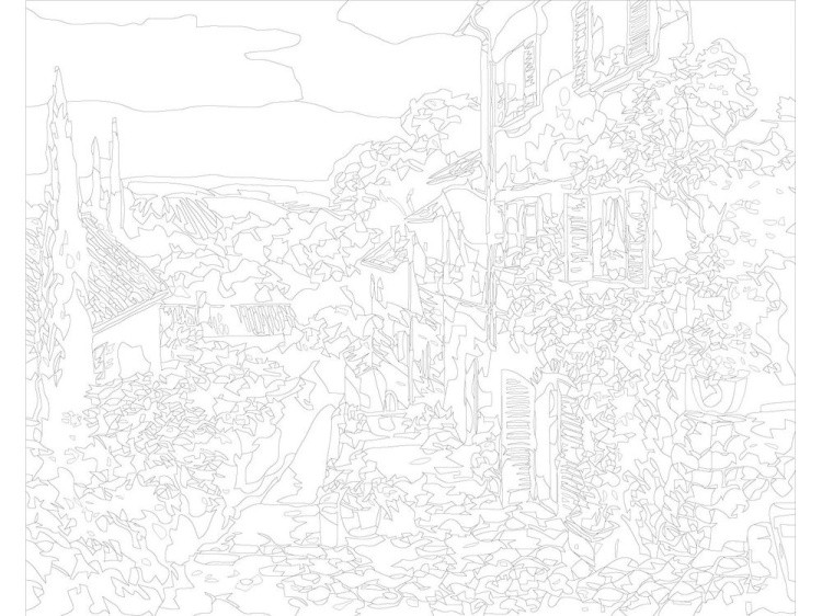 Картина по номерам «Солнечная улица» — картинка 3