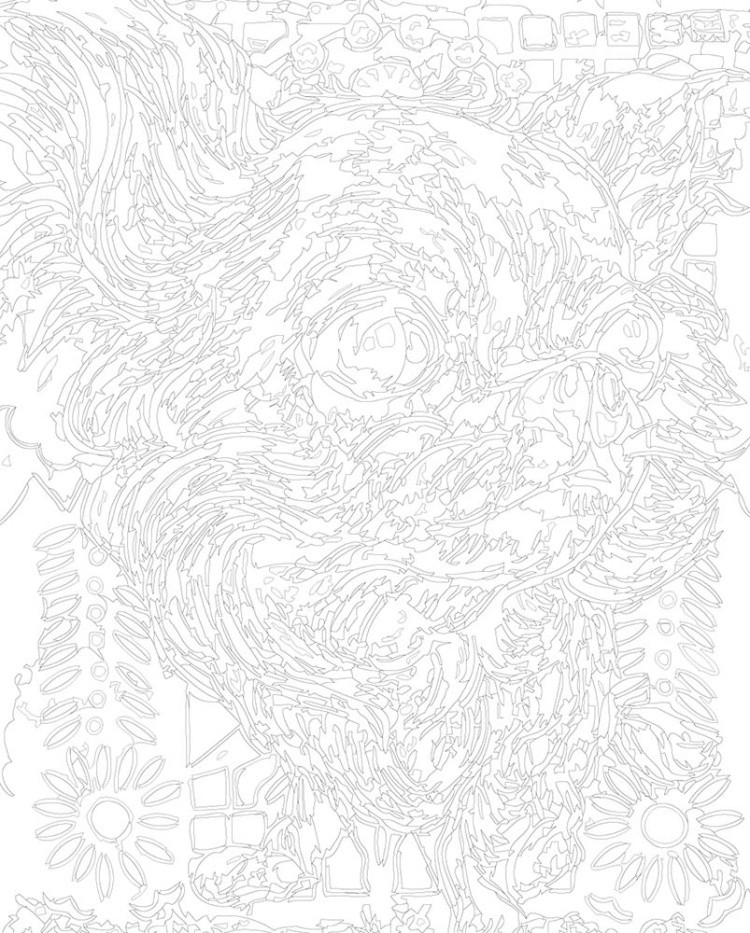 Картина по номерам «Собаки: длинношерстная чихуахуа арт» — картинка 3