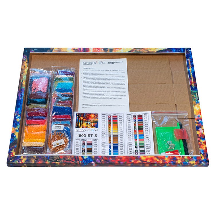 Алмазная вышивка «Пара у озера» — картинка 3