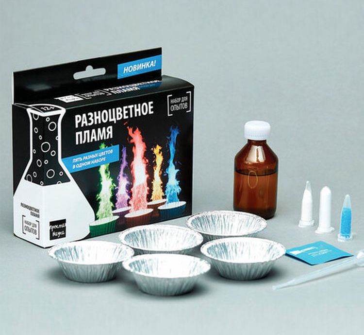 Набор для опытов «Эксперимент в коробочке. Разноцветное пламя» — картинка 2