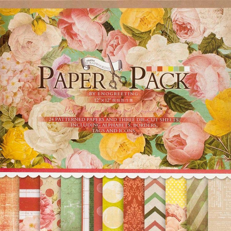 Набор бумаги «Яркие цветы» — картинка 2