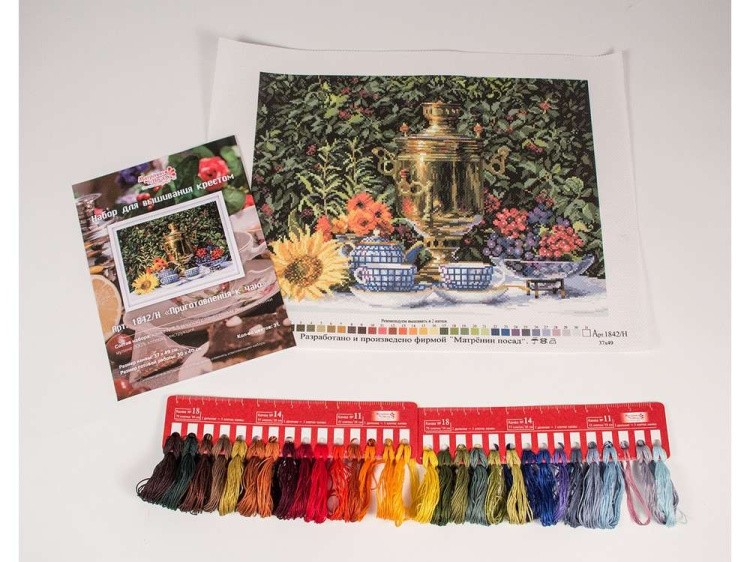 Набор для вышивания «Приготовления к чаю» — картинка 2