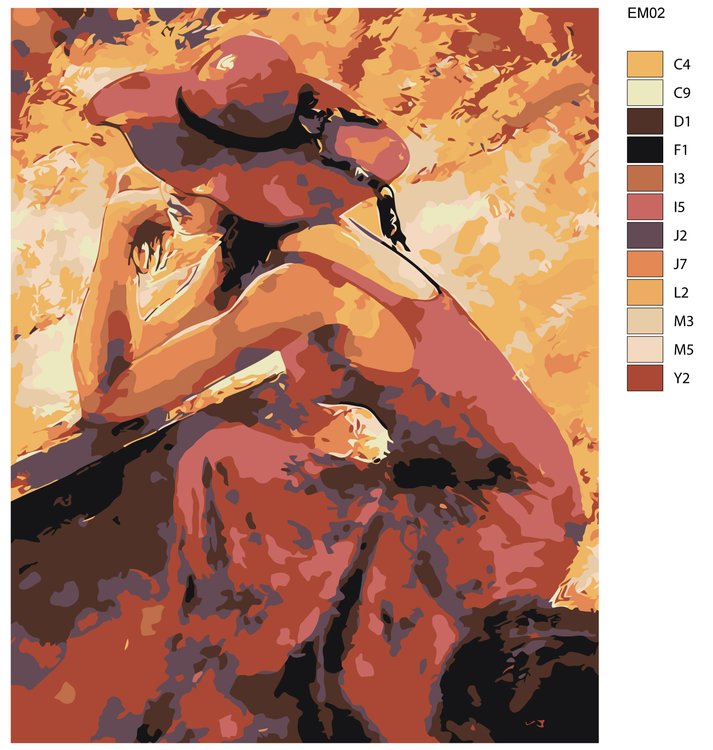 Картина по номерам «В мечтах» — картинка 2