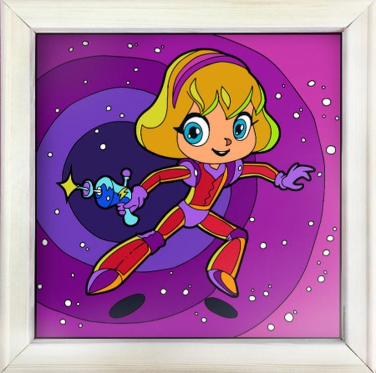 Картина по номерам «Космическая девочка» — картинка 5