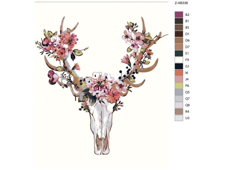 Картина по номерам «Череп» — картинка 2