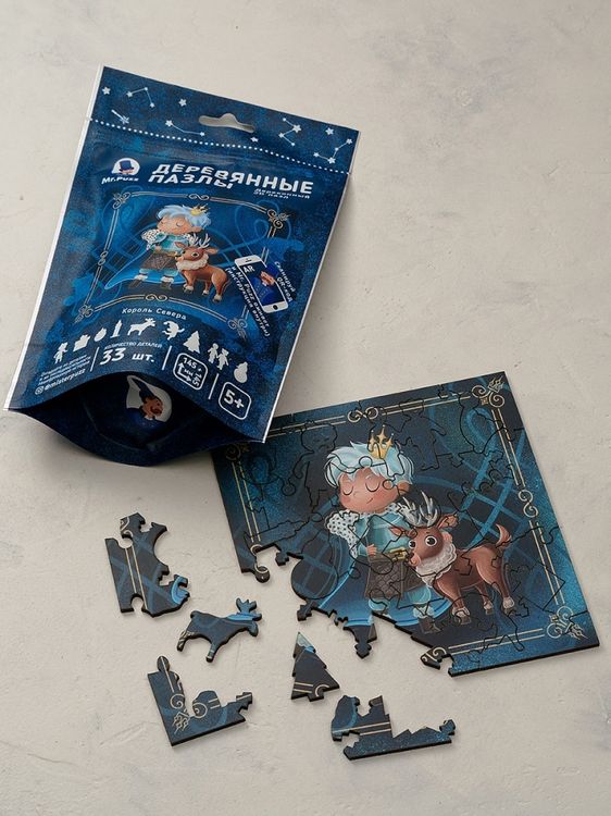 Интерактивные деревянные пазлы Mr.Puzz «Северный король» — картинка 4