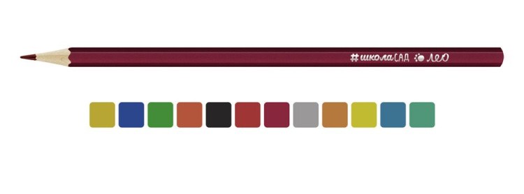 Набор карандашей металлик «ШколаСад. Учись», 12 цветов — картинка 2