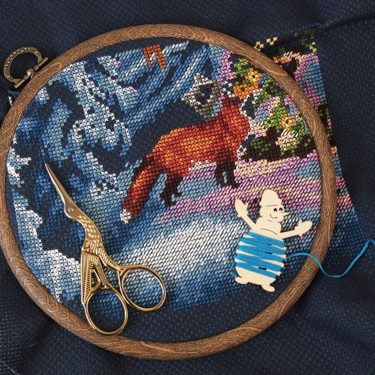 Бобина для ниток «Снеговик» — картинка 2