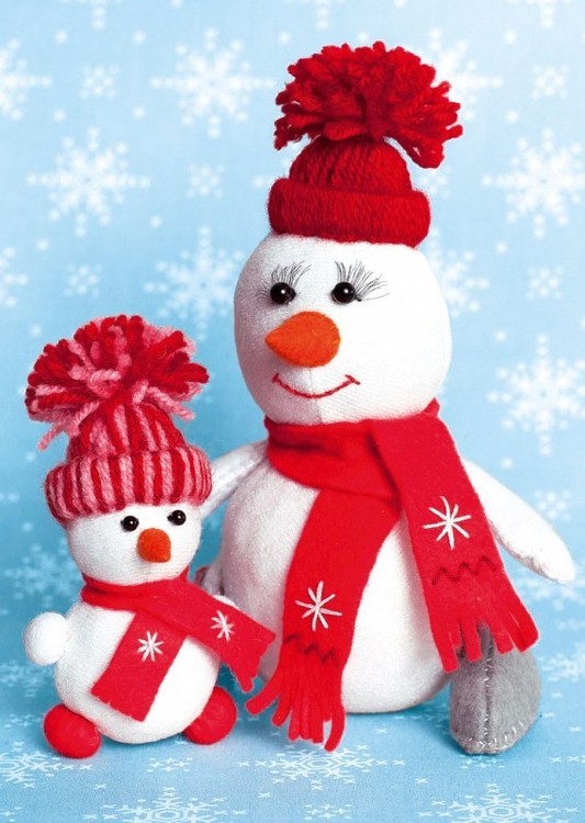 Набор для шитья «СнегоМама + СнегоДочка»