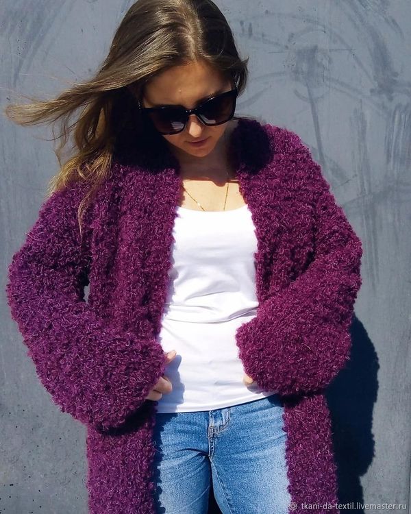 Пряжа ALIZE Naturale boucle (55), ультра белый, 5 шт. по 100 г — картинка 2