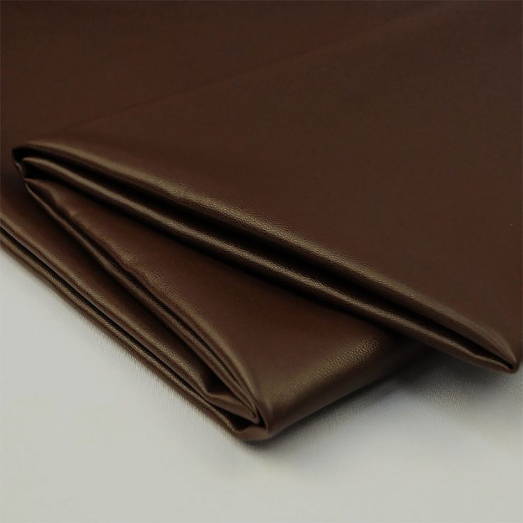 Кожа на трикотаже, 5 м x 140 см, 240 г/м², цвет: коричневый, TBY — картинка 2