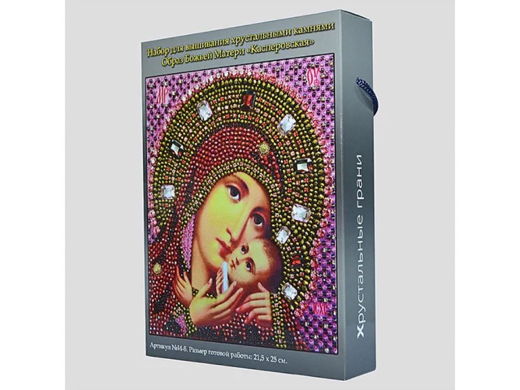 Набор вышивки хрустальными камнями «Богородица Касперовская» — картинка 8