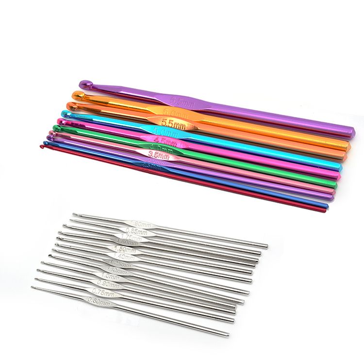 Набор алюминиевых крючков для вязания Maxwell Colors, в органайзере, от 0.6 до 6.0 мм — картинка 2