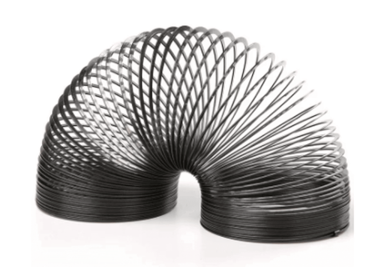 Пружинка Слинки Ретро, черный металл — картинка 2