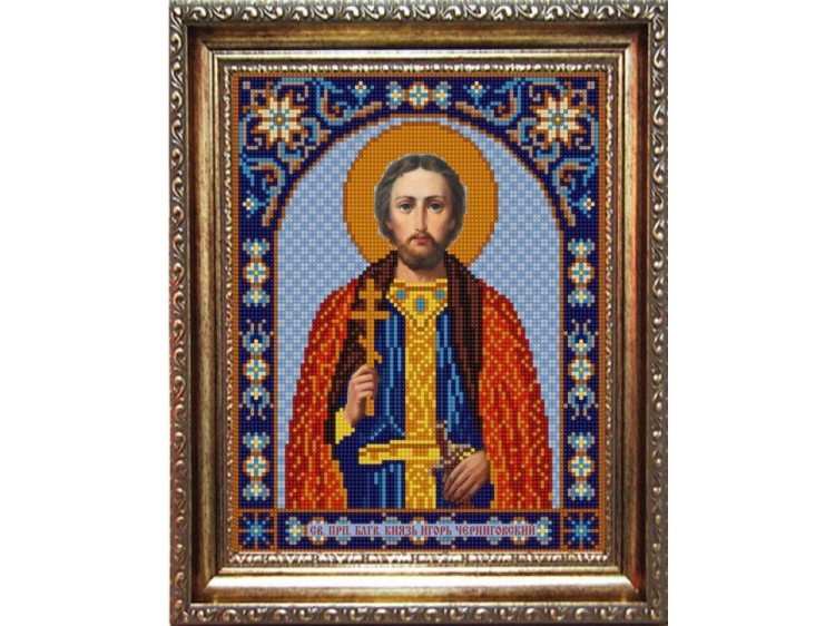 Рисунок на ткани «Св.Игорь»