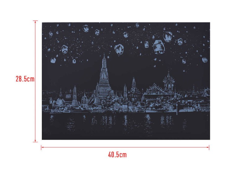 Скретч-картина «Chiang Mai» (цветная) — картинка 4