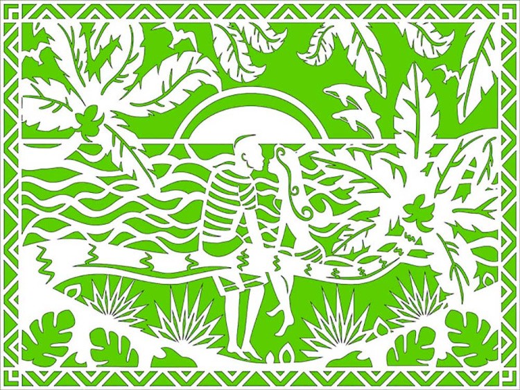 Вытынанка «Романтический отпуск» — картинка 3