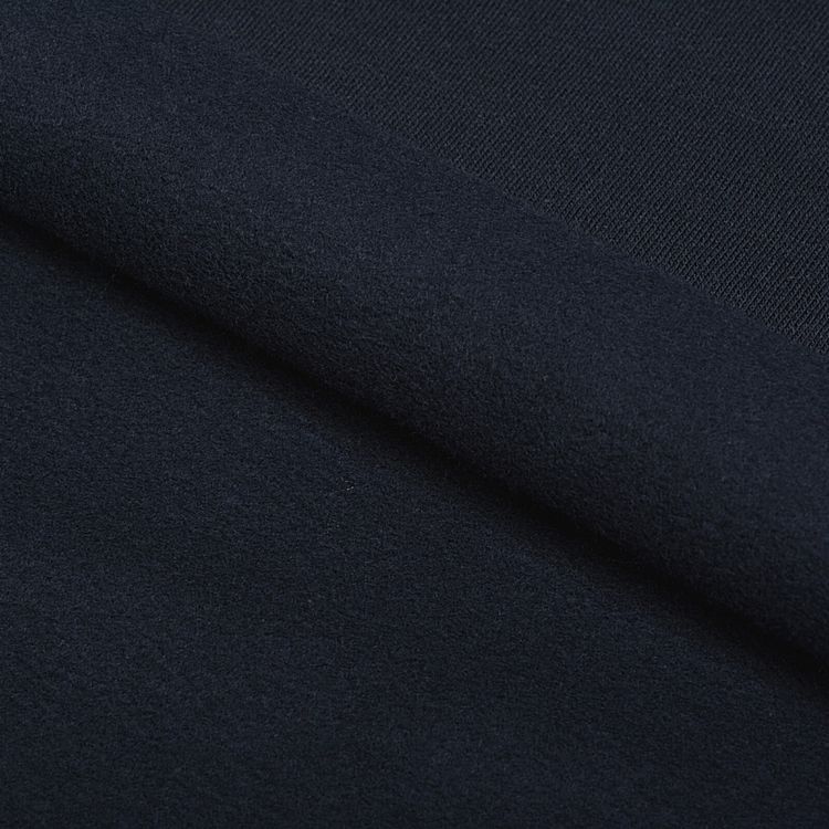 Ткань трикотаж Футер 2х нитка, опененд, 10 м x 200 см, 190 г/м², цвет: темно-синий, TBY — картинка 3