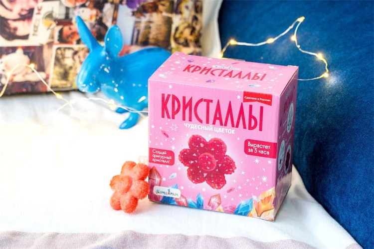 Набор для выращивания кристаллов «Цветок красный», Bumbaram — картинка 8