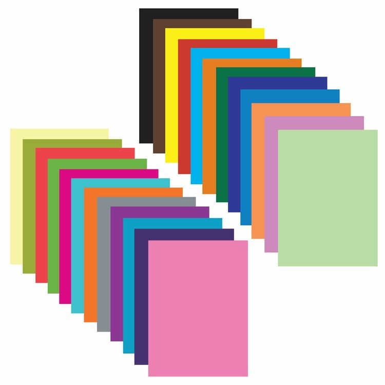 Цветная бумага А4 односторонняя «Птица», 24 листа, 24 цвета, Brauberg — картинка 3