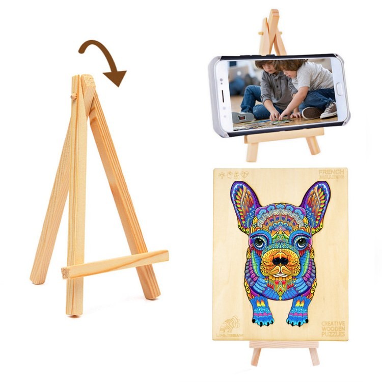 Деревянные пазлы «Смелый Бульдог XL», Woodbests — картинка 8