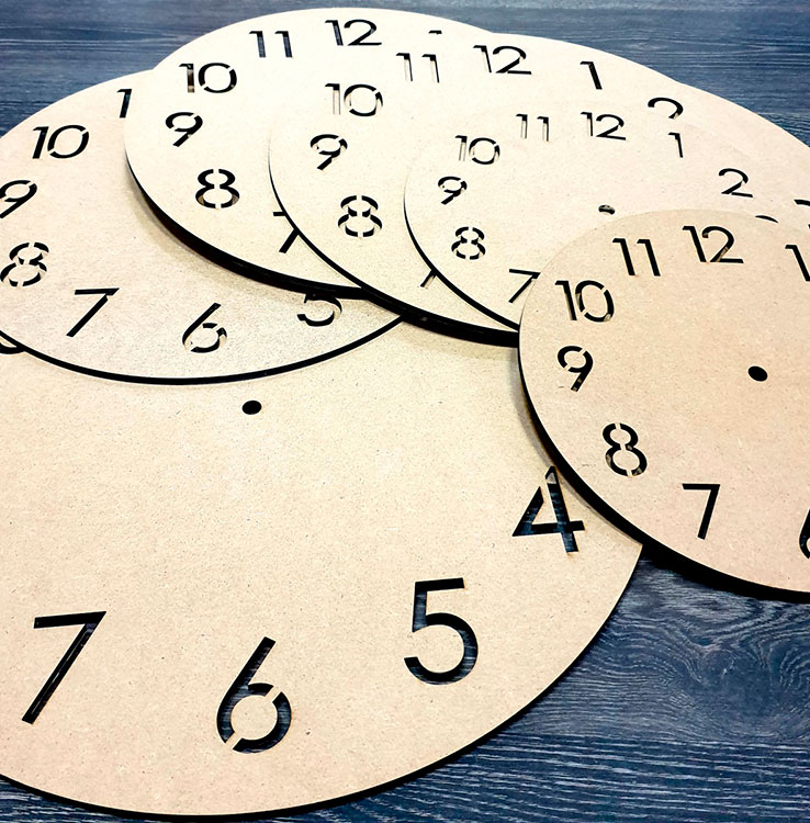 Основа для часов/artboard с цифрами d 50 см, 1 шт., ResinArt — картинка 3