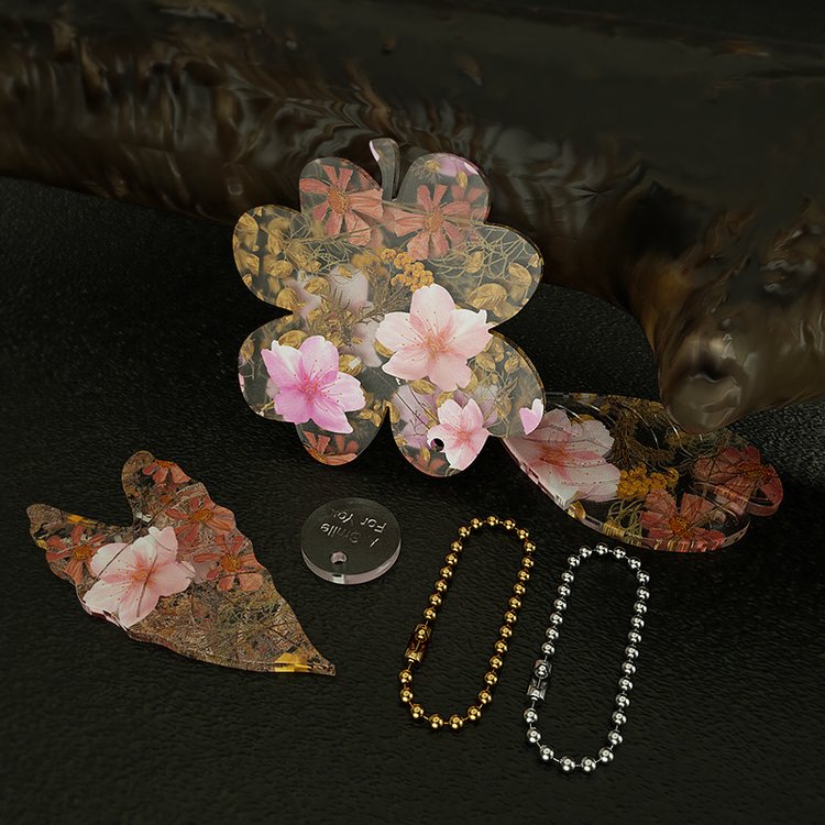 Силиконовый молд - Подвеска и сережки листья, 26x14см 1 шт. — картинка 4