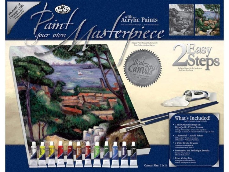 Картина по контурам гризайль «Вид на Эстак» — картинка 2