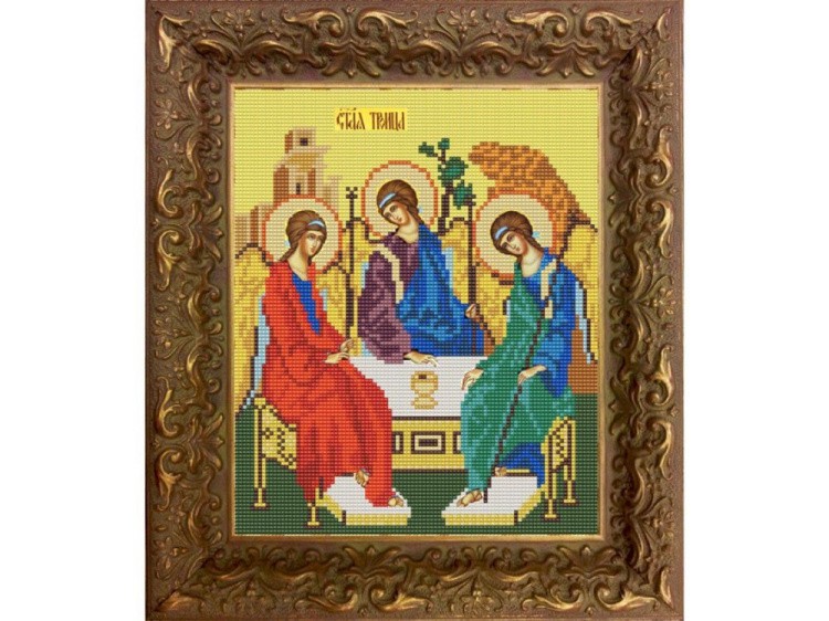 Рисунок на ткани «Икона Святой Троицы»