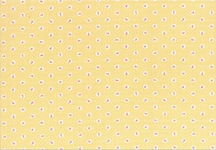Ткань для пэчворка Quilter'S Basic, 130 г/м², 50х55 см, 100% хлопок, цвет: желтый, принт, Peppy