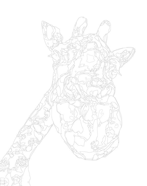 Картина по номерам «Веселый жираф» — картинка 3