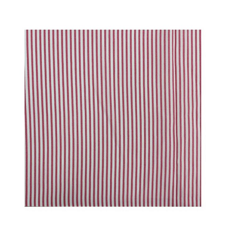Ткань Штапель, микрополоска, 10 м, ширина 147 см, цвет: красный/белый, TBY