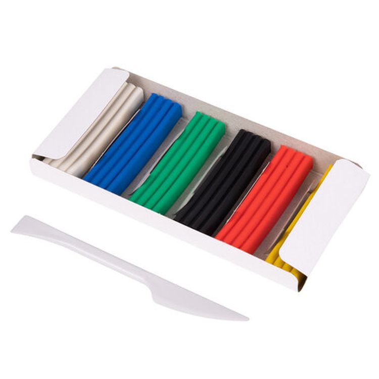 Пластилин классический «Академия хит», 6 цв., 120 г, со стеком, Brauberg — картинка 2