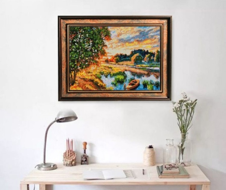 Алмазная вышивка «Тишина летнего вечера» — картинка 7