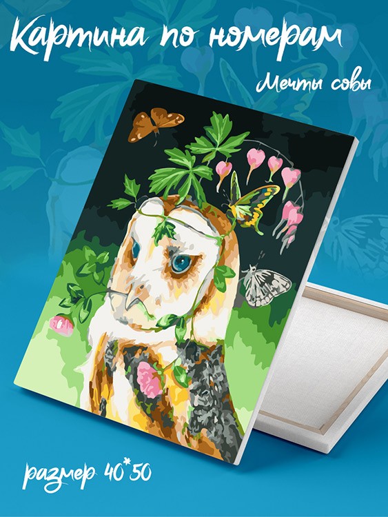 Картина по номерам «Мечты совы» — картинка 2