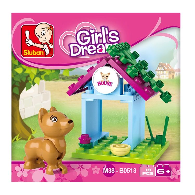 Конструктор «Розовая мечта. Собачья будка», 19 деталей — картинка 2
